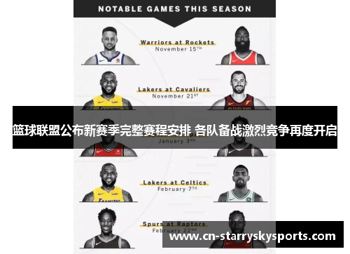 篮球联盟公布新赛季完整赛程安排 各队备战激烈竞争再度开启