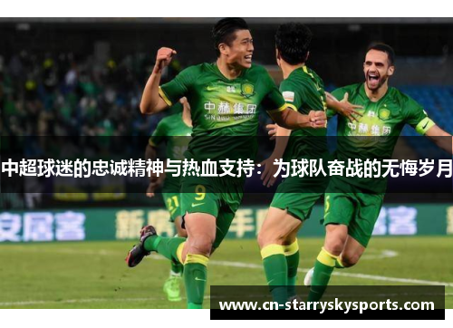 中超球迷的忠诚精神与热血支持：为球队奋战的无悔岁月